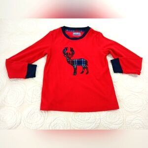 Eddie Bauer Waffle Long Sleeve Top Size 10 Child Deer Graphic